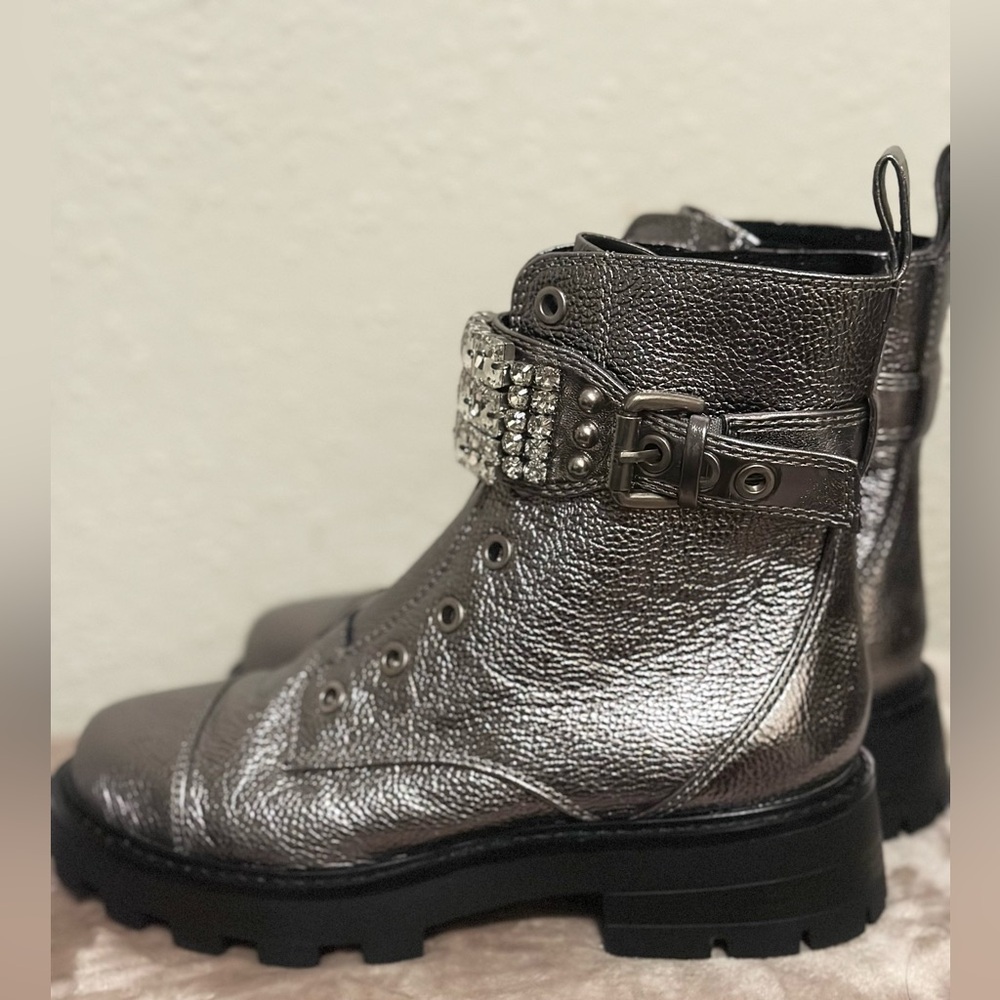 Karl Lagerfeld Women's Pippa Combat Boots - Picture 4 of 7